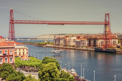 Vizcaya Bridge, links the towns of Portugalete and Getxo.