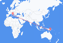 Port Moresby to Naples