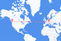 バンクーバーからミュンヘン行きのフライト