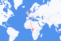 Flights from Brazzaville to Newcastle upon Tyne