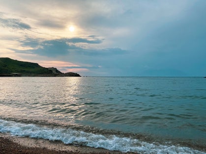 Photo of Arcadia coast is the one of popular beach in Gokceada. Canakkale, Turkey.