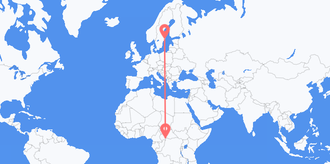 Central African Republic to Sweden