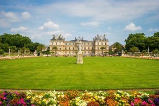 Luxembourg city, the capital of Grand Duchy of Luxembourg, view of the Old Town and Grund quarter on a sunny summer day.