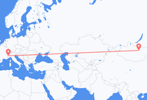 Vols d’Oulan-Bator à Turin