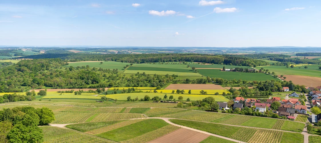 Kraichgau landscape, the Toscana of Germany, near Sinsheim