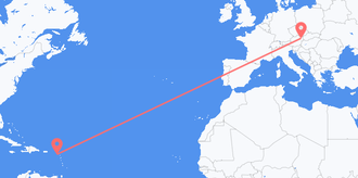 St. Kitts & Nevis to Austria