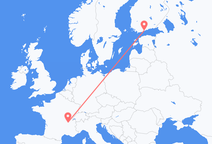 Flights from Helsinki to Lyon