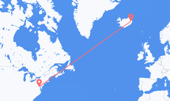 Flights from Washington, D. C. To Egilsstaðir