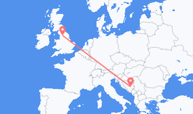 Vols depuis l’Angleterre en Bosnie-Herzégovine