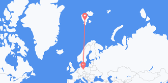 Flights from Svalbard & Jan Mayen to Germany