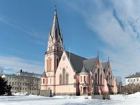 Oulu Finland Aerial landscape photo.