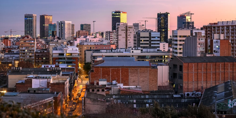 The city of L'Hospitalet de Llobregat, Barcelona.