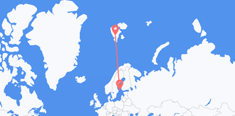 Flyg från Åland till Svalbard & Jan Mayen