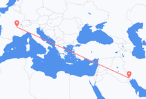 바스라 출발, 리옹 도착 항공편
