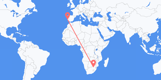 Flights from South Africa to Portugal