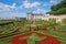 photo of Villandry castle and gardens best panoramic view in sunny summer day near Tours and Blois cities in France the Loire valley region.