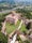 Aerial view of Medieval village of Gradara, Italy.