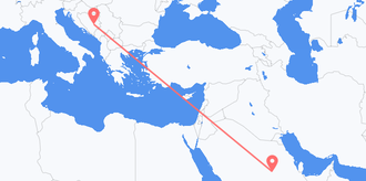 Loty z Arabii Saudyjskiej do Bośni i Hercegowiny