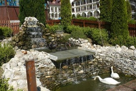 Peles Castle and optional Cantacuzino Castle from Brasov