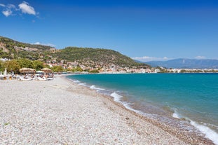 Photo of aerial view of Patras that is Greece's third-largest city and the regional capital of Western Greece.