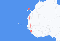 Flights from Freetown to Las Palmas