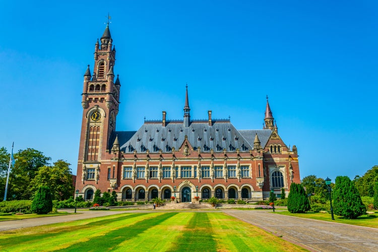 Vredespaleis, seat of the international court of justice, in the hague, netherlands