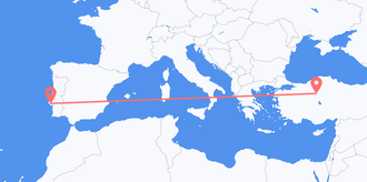 Vols de la Turquie pour le portugal