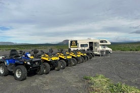 2 timer. ATV quad tur ned med gletsjerfloden nordøst for Island