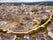 Photo of aerial panoramic view of Lugo galician city with buildings and landscape, Spain.