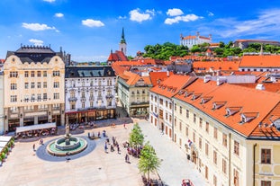 Photo of Town hall and Magistrat Square of Walbrzych, Poland.