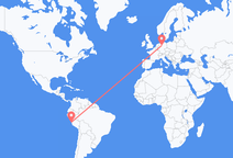 리마에서 출발해 하노버로 향하는 항공편