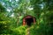 The covered bridge over Yellow Springs Creek in Glen Helen.