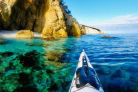 Excursão de caiaque no mar de dia inteiro na Ilha de Elba