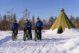 Winter eFatbike Tour in Snowy Forest in Rovaniemi Apukka Resort