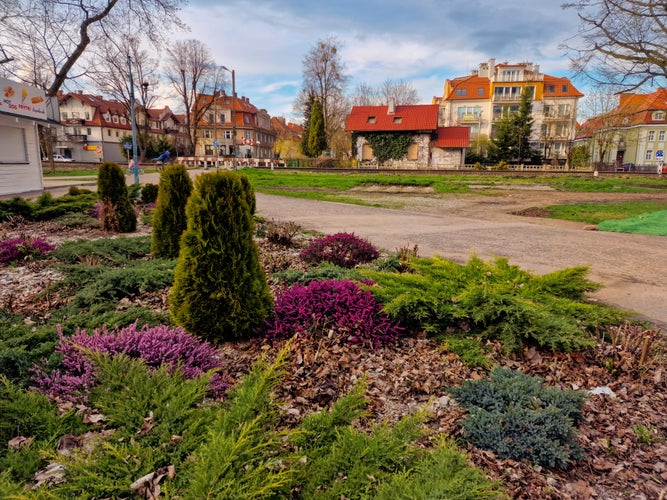 PHOTO OF VIEW OF spring in Gizycko in Masuria. Poland