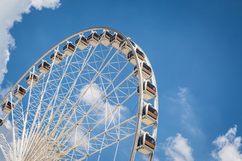 Photo of beautiful shot of a close up to London Eye ,London, UK.