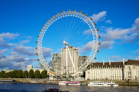 Photo of beautiful shot of London Eye and River Thames ,London, UK.