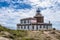 Photo of Finisterre Cape Lighthouse, Costa da Morte, Galicia, Spain. End of Saint James Way. One of the most famous Lighthouse in Western Europe.