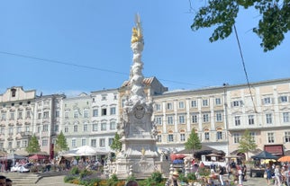 Linz, Austria. Panoramic view of the old town.