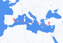 Flug frá Valencia til Antalya