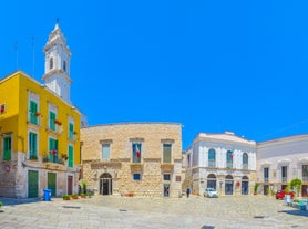 Photo of aerial panorama of Brindisi in the afternoon, Puglia, Barletta, Italy.