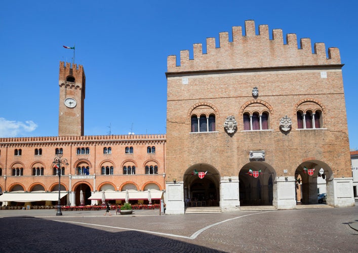 Treviso in Italy / view of the marketplace