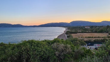 photo of an aerial view of Tsilivi is a village and a tourist resort on the island of Zakynthos, Greece.