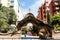 photo of Portal Miralles gate by Antoni Gaudi in Barcelona, Catalonia, Spain.