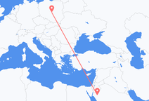 Flyrejser fra Tabuk, Saudi-Arabien til Lodz, Polen