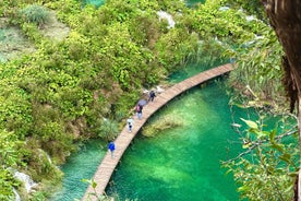 From Zadar: Plitvice Lakes Guided Tour with Boat & Train