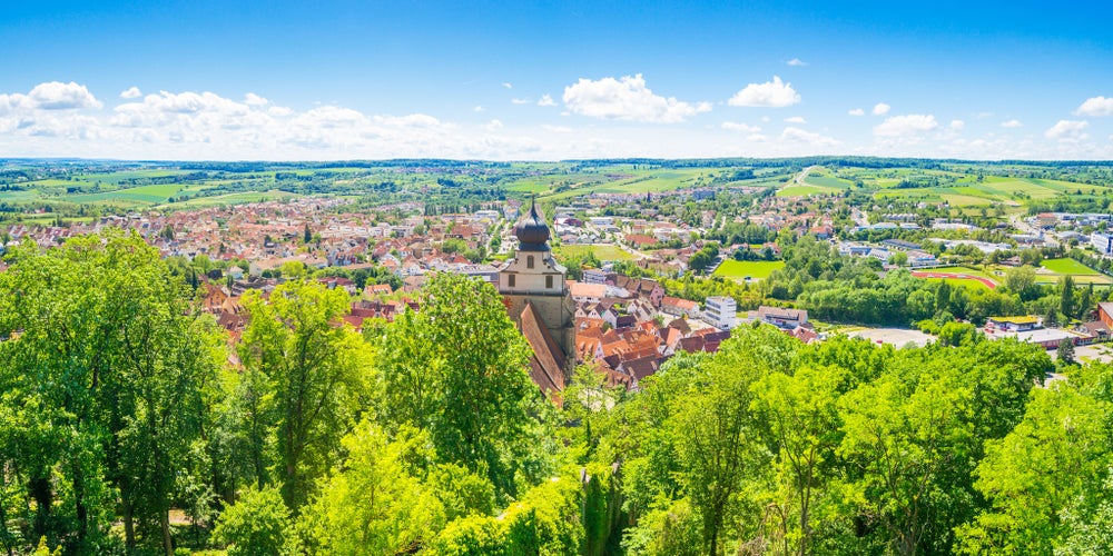 Arial view Herrenberg, Germany