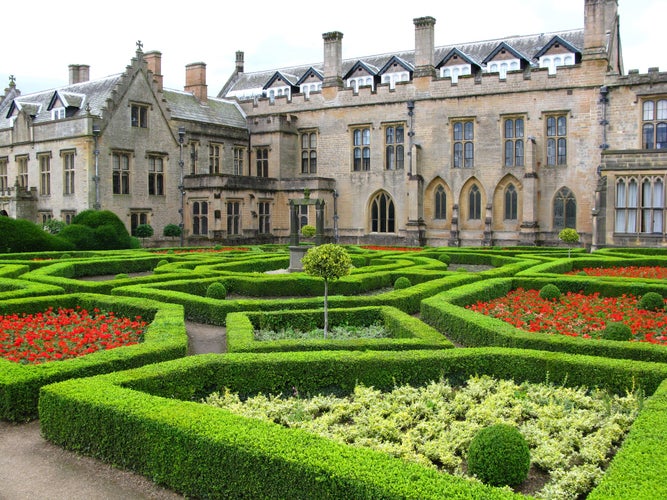 Photo of Newstead Abbey and spanish garden,Nottingham UK