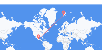 Flights from Mexico to Svalbard & Jan Mayen