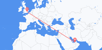 Flugfrá Sameinuðu arabísku furstadæmunumtil Bretlands